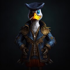 Fototapeta premium Duck in a Fancy Suit
