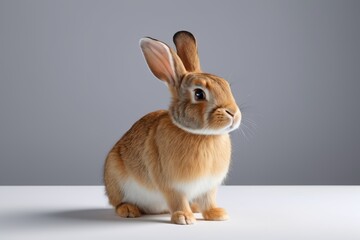 Obraz premium there is a rabbit that is sitting on a table