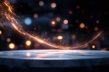 Dynamic light effects studio digital art dark environment creative perspective visual concept