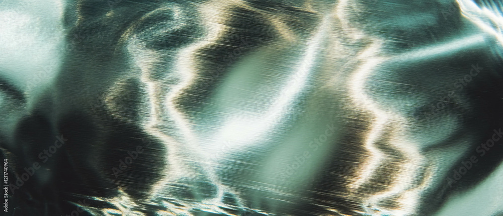 Poster satin aluminum texture with soft sheen and smooth surface reflections