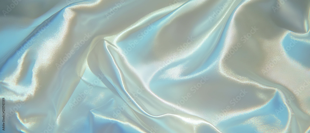 Poster luxurious silk bedding with a smooth texture providing comfort and elegance for restful nights