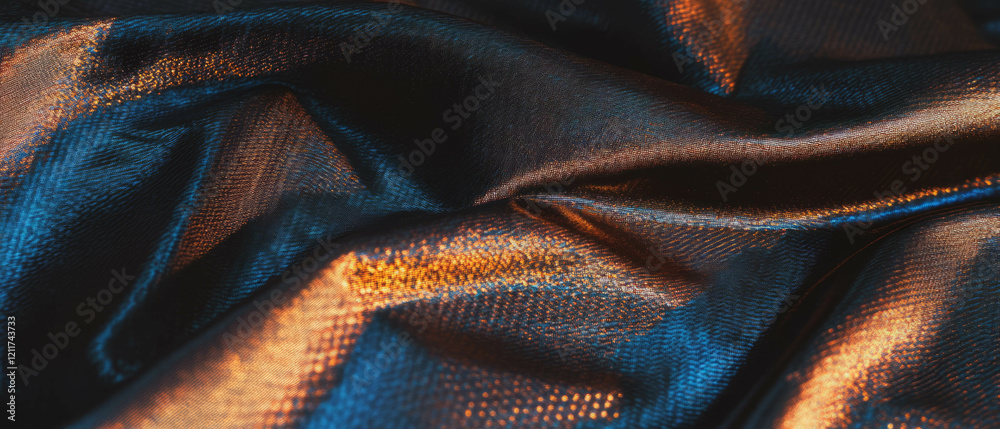 Poster elegant silk brocade showcasing intricate woven patterns in exquisite texture