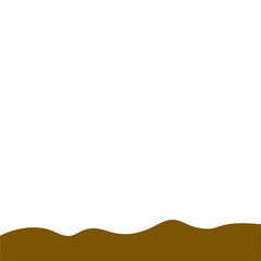 Abstract Brown Wave Border