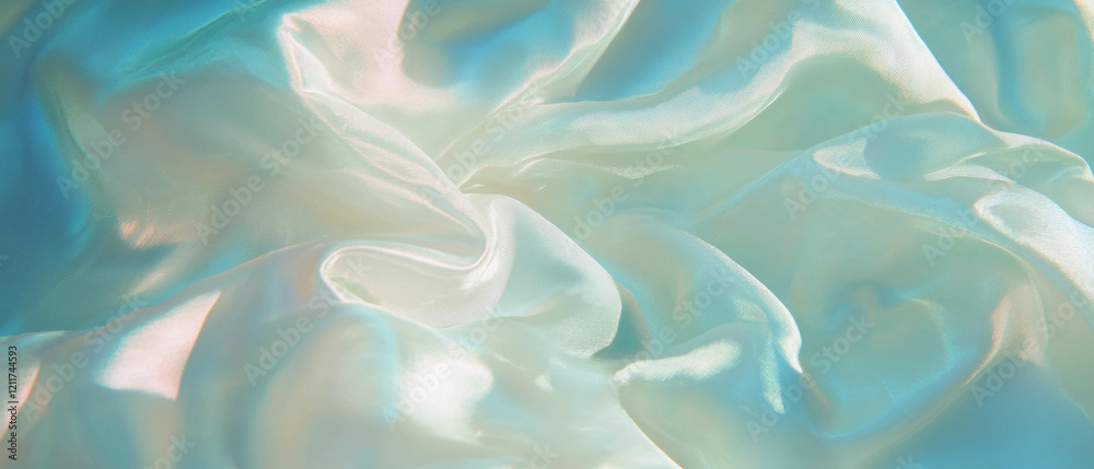 Poster texture and sheen of silk georgette fabric with a slightly sheer appearance