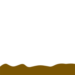 Abstract Brown Wave Border