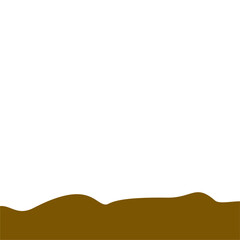 Obraz premium Abstract Brown Wave Border