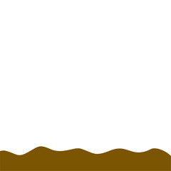 Abstract Brown Wave Border
