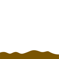 Abstract Brown Wave Border