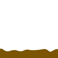 Abstract Brown Wave Border