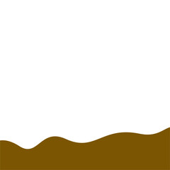 Abstract Brown Wave Border