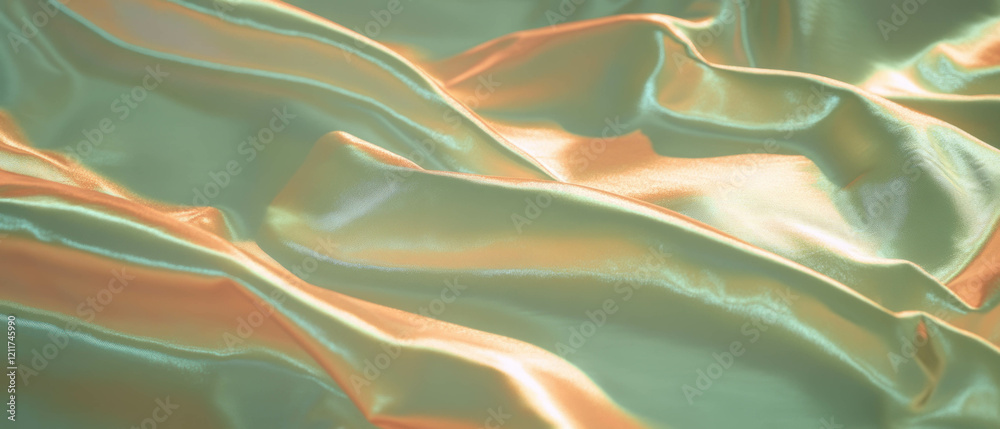 Poster Lush smooth silk with soft sheen and fluid drape creates an elegant visual texture