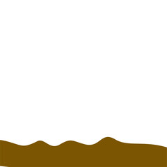 Obraz premium Abstract Brown Wave Border