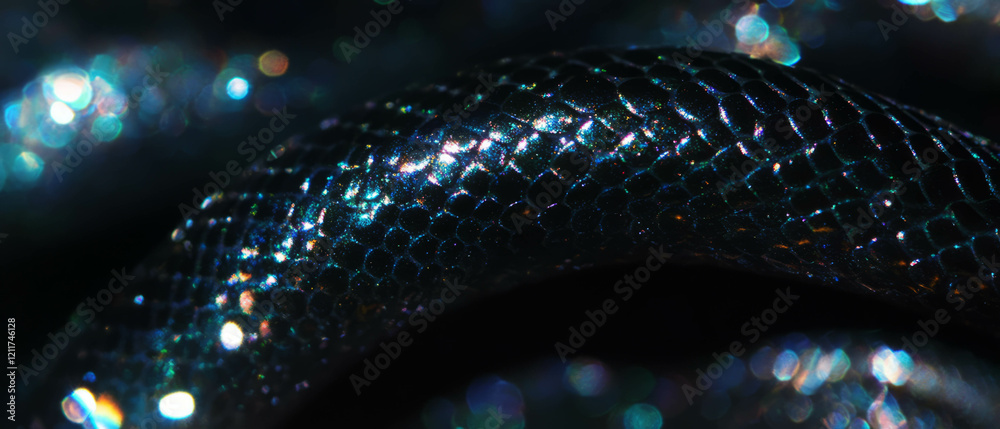 Aufkleber Captivating textures of snake scales showcasing smoothness and dynamic patterns