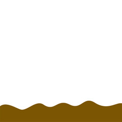 Abstract Brown Wave Border