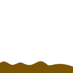 Abstract Brown Wave Border