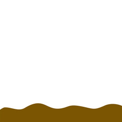 Abstract Brown Wave Border