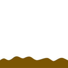 Abstract Brown Wave Border