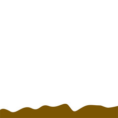 Abstract Brown Wave Border