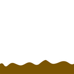 Abstract Brown Wave Border