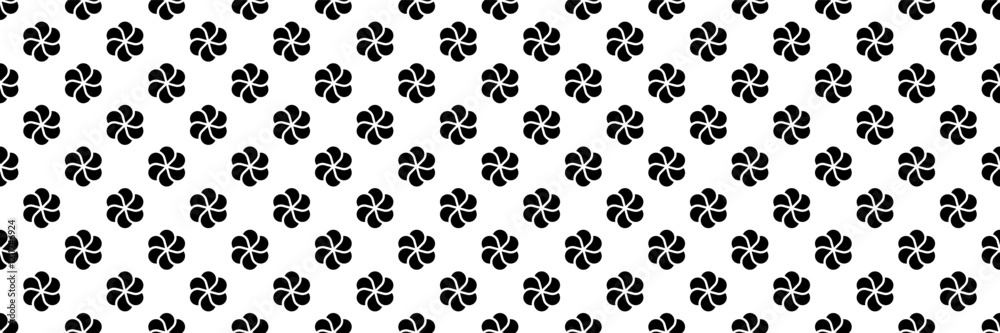 Aufkleber horizontal seamless of trendy black symbol for pattern and background.