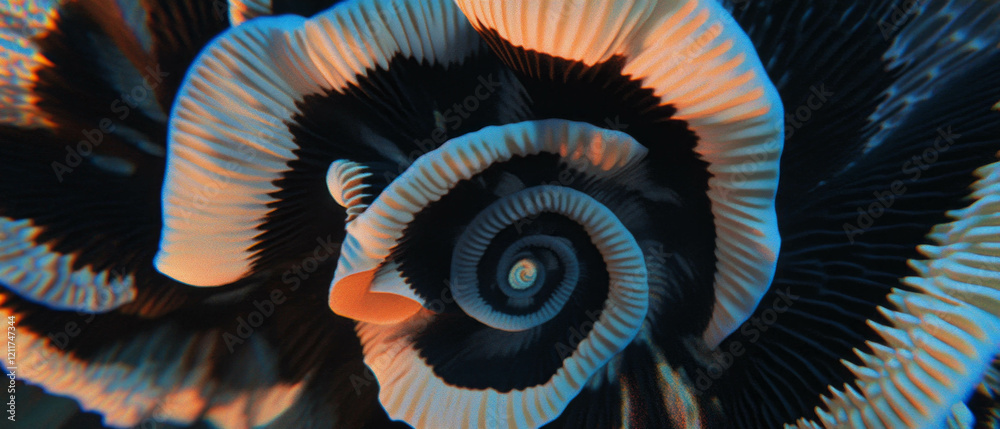 Poster Explore mesmerizing spiral patterns with hypnotic rotating effects in vivid detail