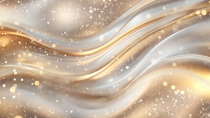 Luxurious Winter-Themed Background with Metallic Textures for Elegant and Festive Designs