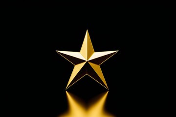 Obraz premium araffe star on a black background with a light shining from the top