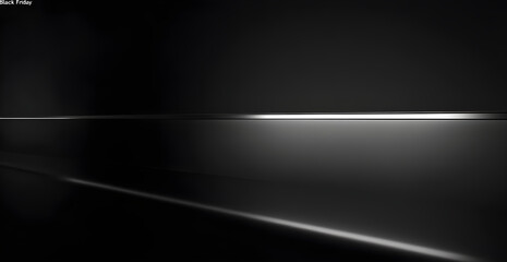 Obraz premium Black friday sale tag circle banner and background. AI generative.