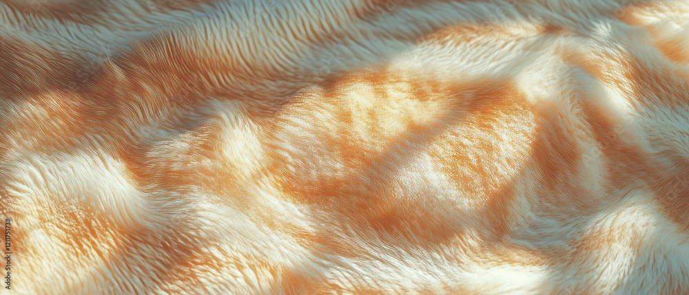 Poster Exploring the texture and softness of tiger fur with vibrant striped patterns