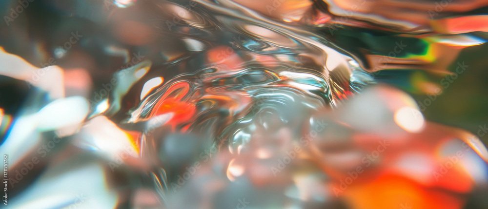 Poster Exploration of time distortion through abstract ripples and fragmented light effects