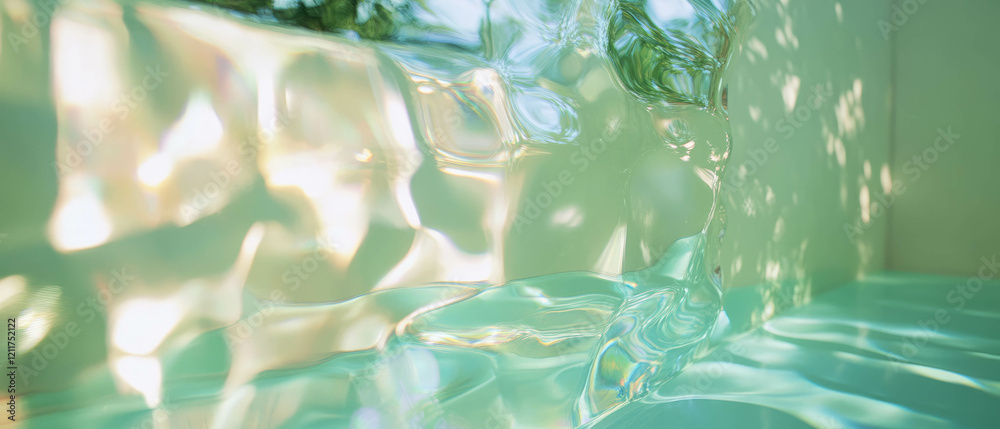 Poster Exploring the beauty of soft shadows and translucent glass with diffused light