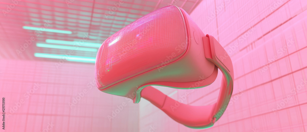 Poster Immersive virtual reality interface showcasing advanced texture and seamless transitions