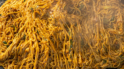 Delicious Stir-Fried Asian Noodles with Vegetables in a Savory Sauce