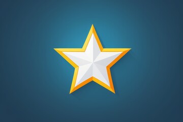 Obraz premium a close up of a star on a blue background