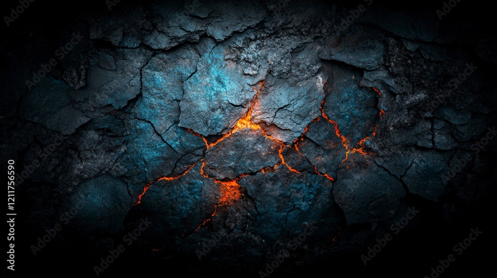 Poster Dynamic splashes of shadowy hues spreading across a textured surface abstract art dark atmosphere high contrast