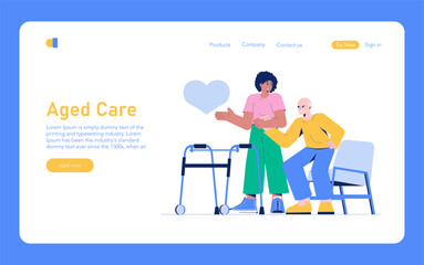 Care Day. Flat Vector Illustration