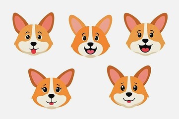 Obraz premium set of puppies