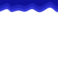 Abstract Dark Blue Top Page Border