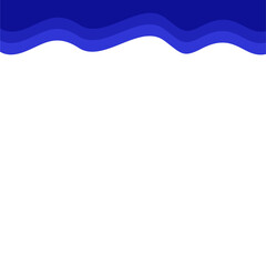 Abstract Dark Blue Top Page Border