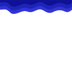 Abstract Dark Blue Top Page Border