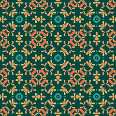 Tropical Kaleidoscope Seamless Pattern