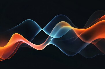 Abstract Background with Colorful Lines and Wavy Shapes for Dynamic and Creative Design