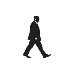 silhouette of a person walking
