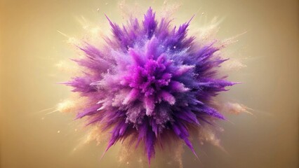 Obraz premium Abstract Purple and Gold Powder Explosion A Vivid Burst of Color and Energy