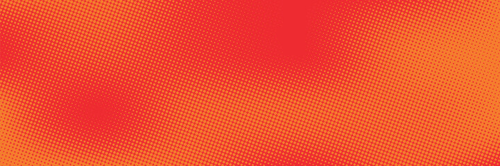 Dots halftone orange color pattern gradient texture with technology digital background. Dots pop art comics with summer background.vector ilustration