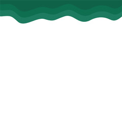 Fototapeta premium Abstract Dark Green Page Border