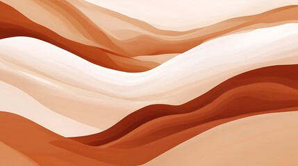 Obraz premium Abstract Brown and White Wave Pattern Design