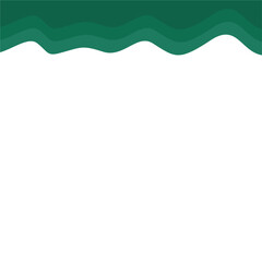 Obraz premium Abstract Dark Green Page Border