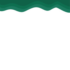 Obraz premium Abstract Dark Green Page Border