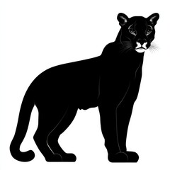 Obraz premium Majestic Cougar Silhouette